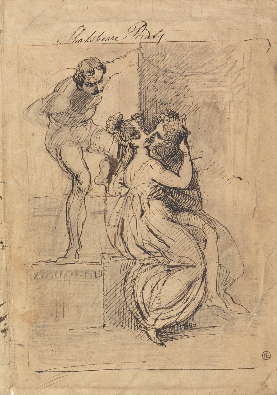 Figura che si sporge sulle scale da Johann Heinrich Füssli