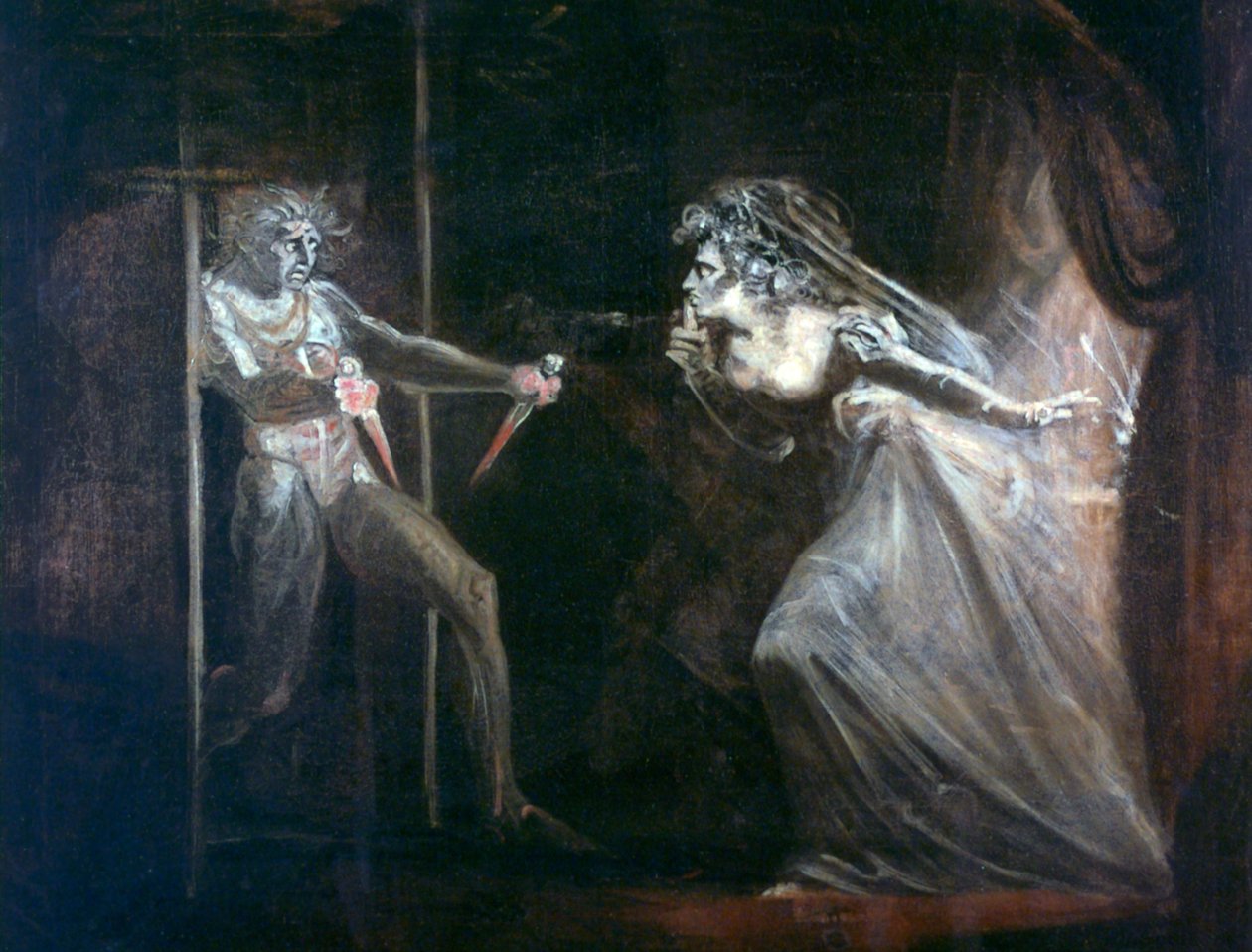Lady Macbeth che afferra i pugnali, esposto 1812 da Johann Heinrich Füssli