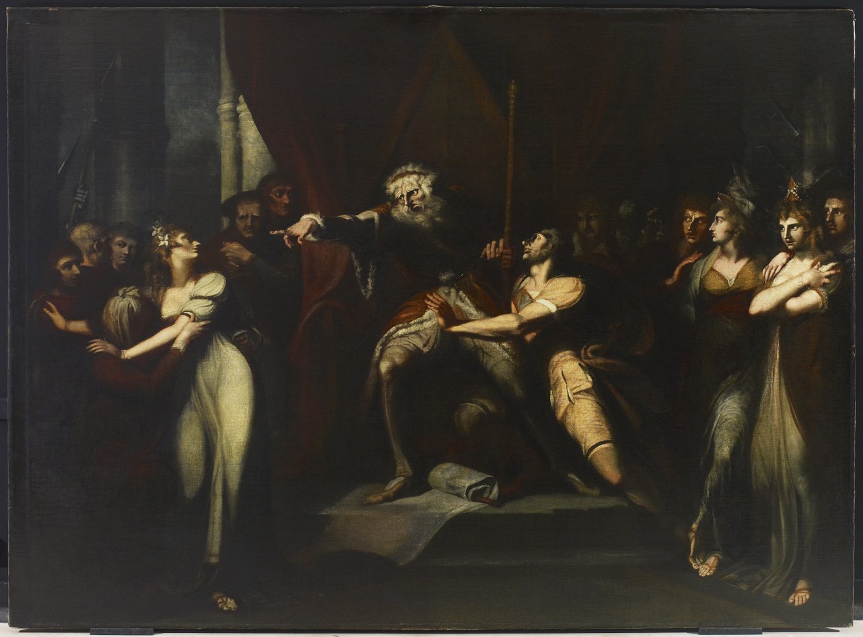 Lear che bandisce Cordelia da Johann Heinrich Füssli