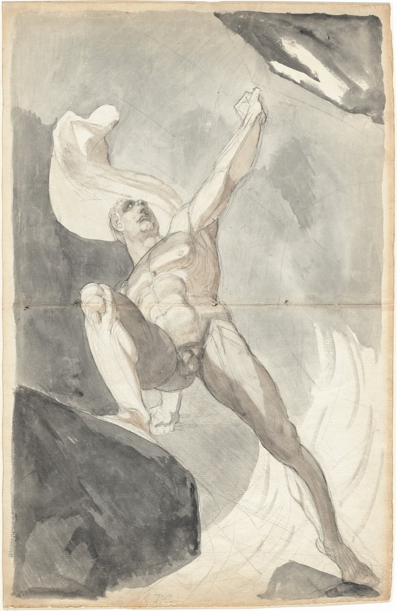 Satana che sfida i poteri del cielo da Johann Heinrich Füssli
