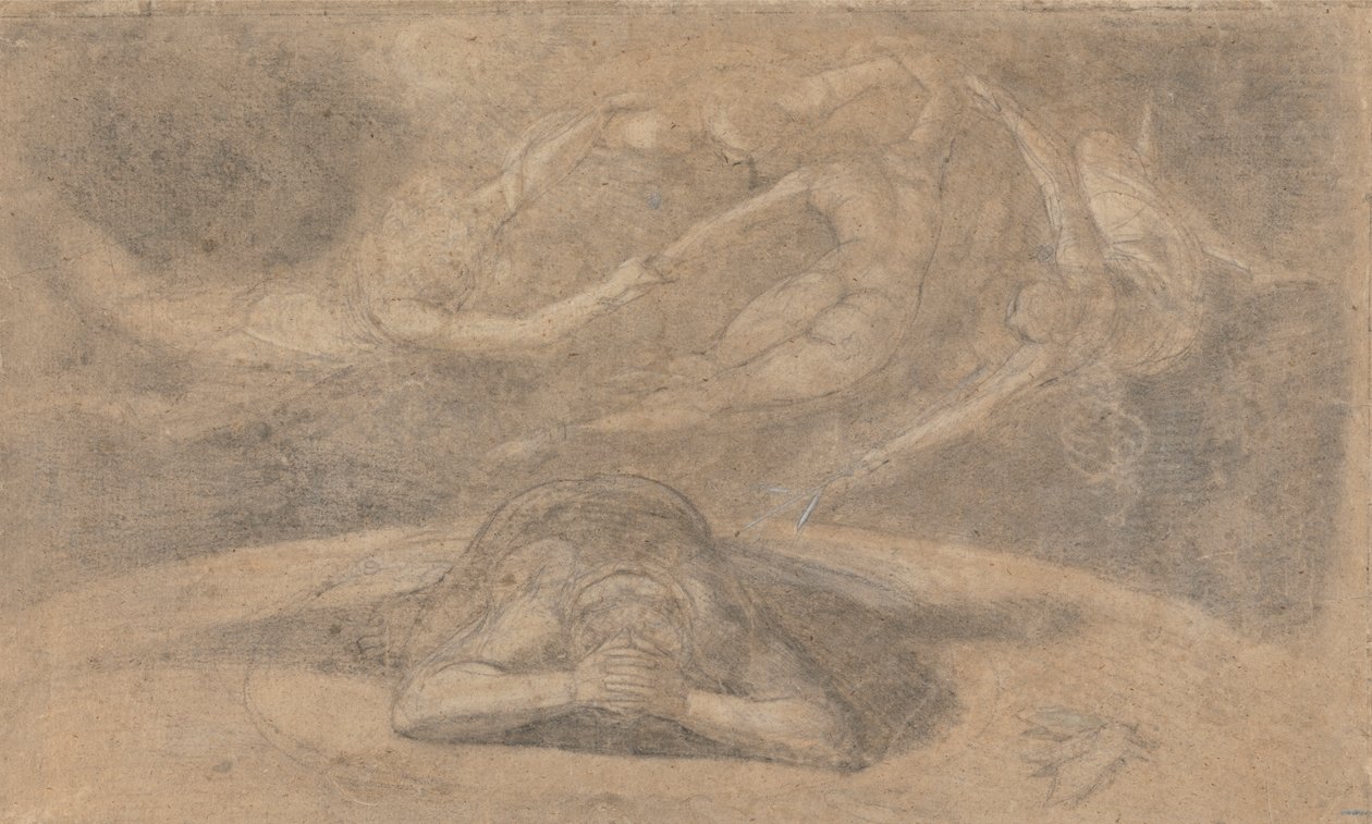 Il Sogno del Contadino, Paradiso Perduto, Libro 1, 781-8 da Johann Heinrich Füssli