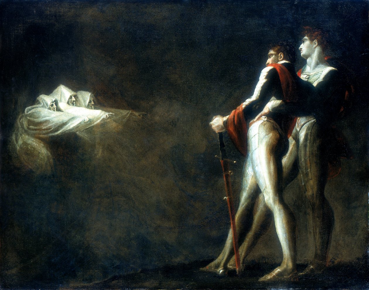 Le tre streghe appaiono a Macbeth e Banquo, fine XVIII secolo da Johann Heinrich Füssli