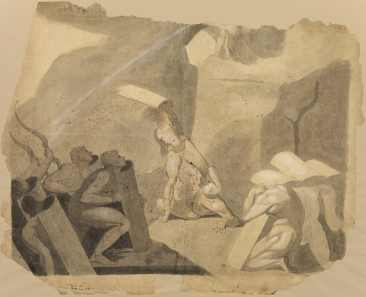 Titani che Assaltano il Monte Olimpo da Johann Heinrich Füssli