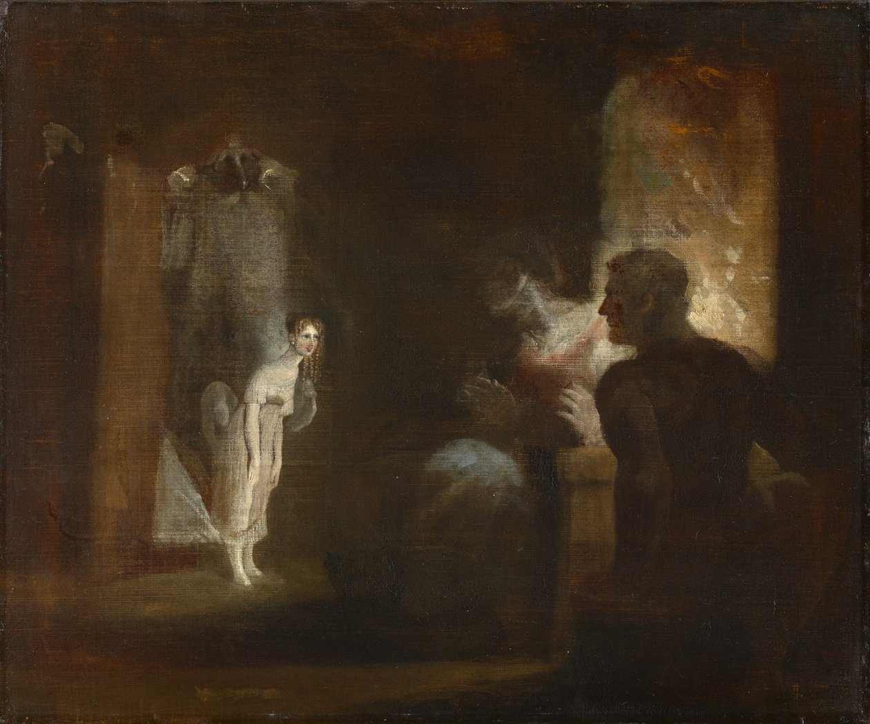 Undine entra nella casa del pescatore e sua moglie da Johann Heinrich Füssli