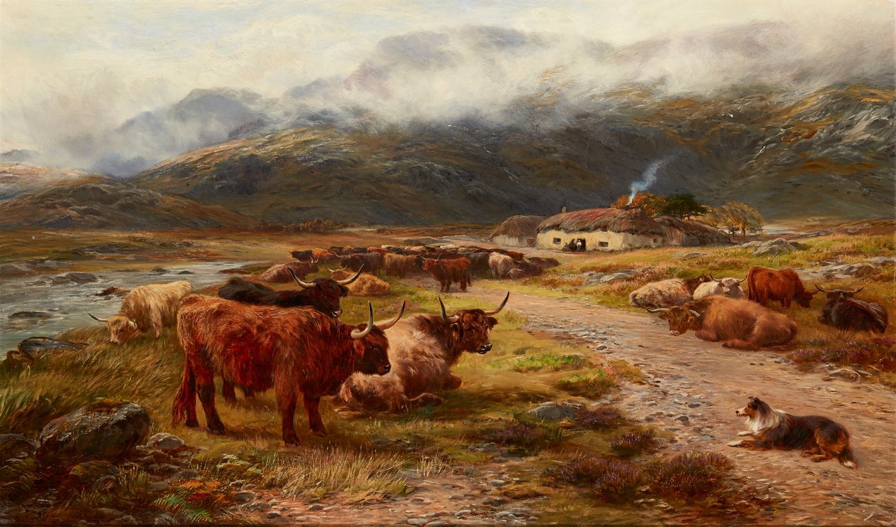Mandria delle Highlands a riposo, Argyllshire da Henry Garland