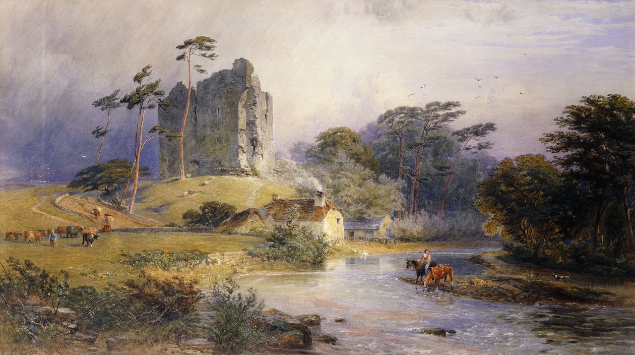 Castello di Thirlwall, Northumberland da Henry George Hine