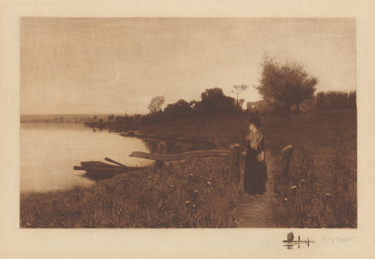 Senza titolo (Passeggiata al chiaro di luna) da Henry Golden Dearth