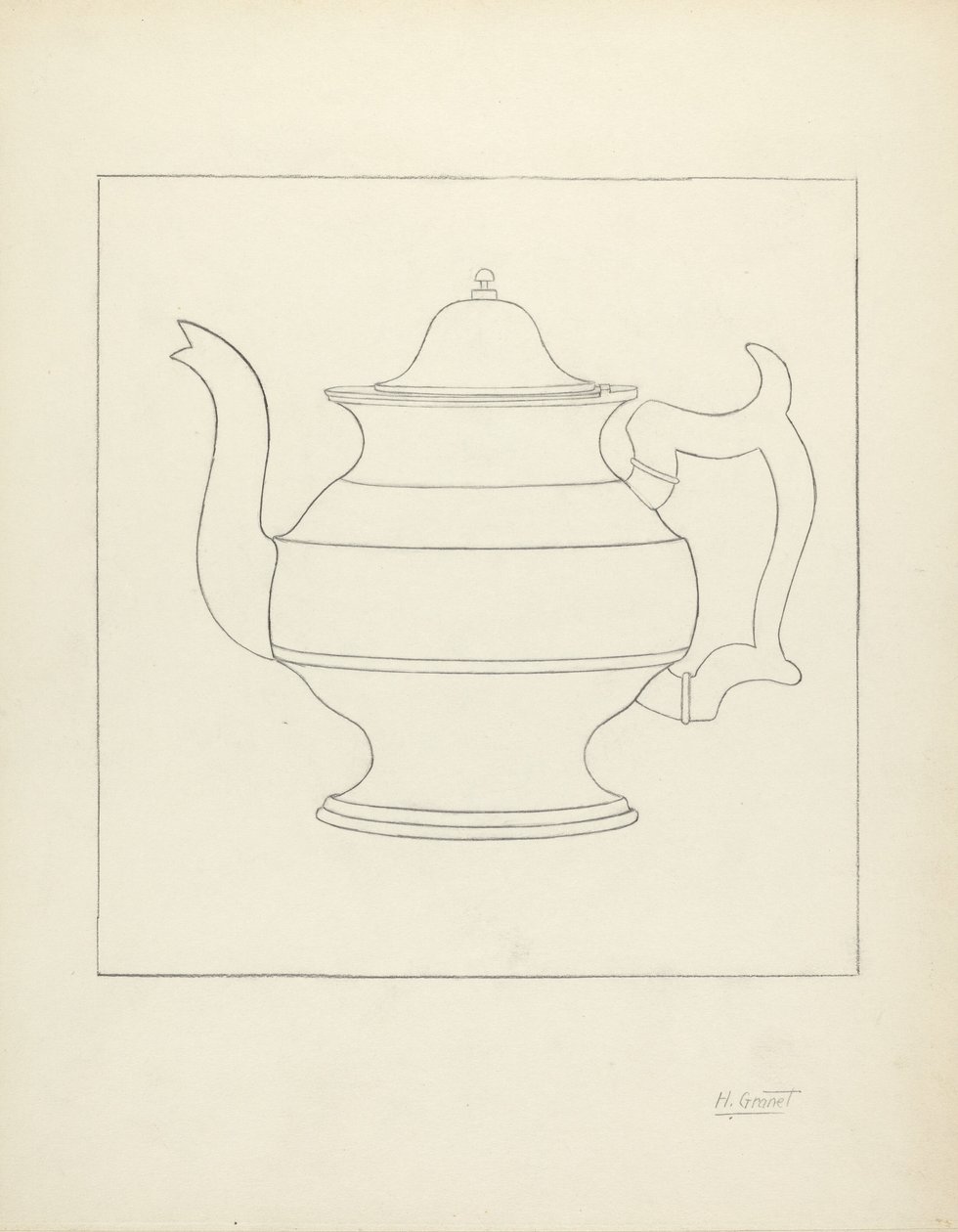 Brocca di peltro da Henry Granet