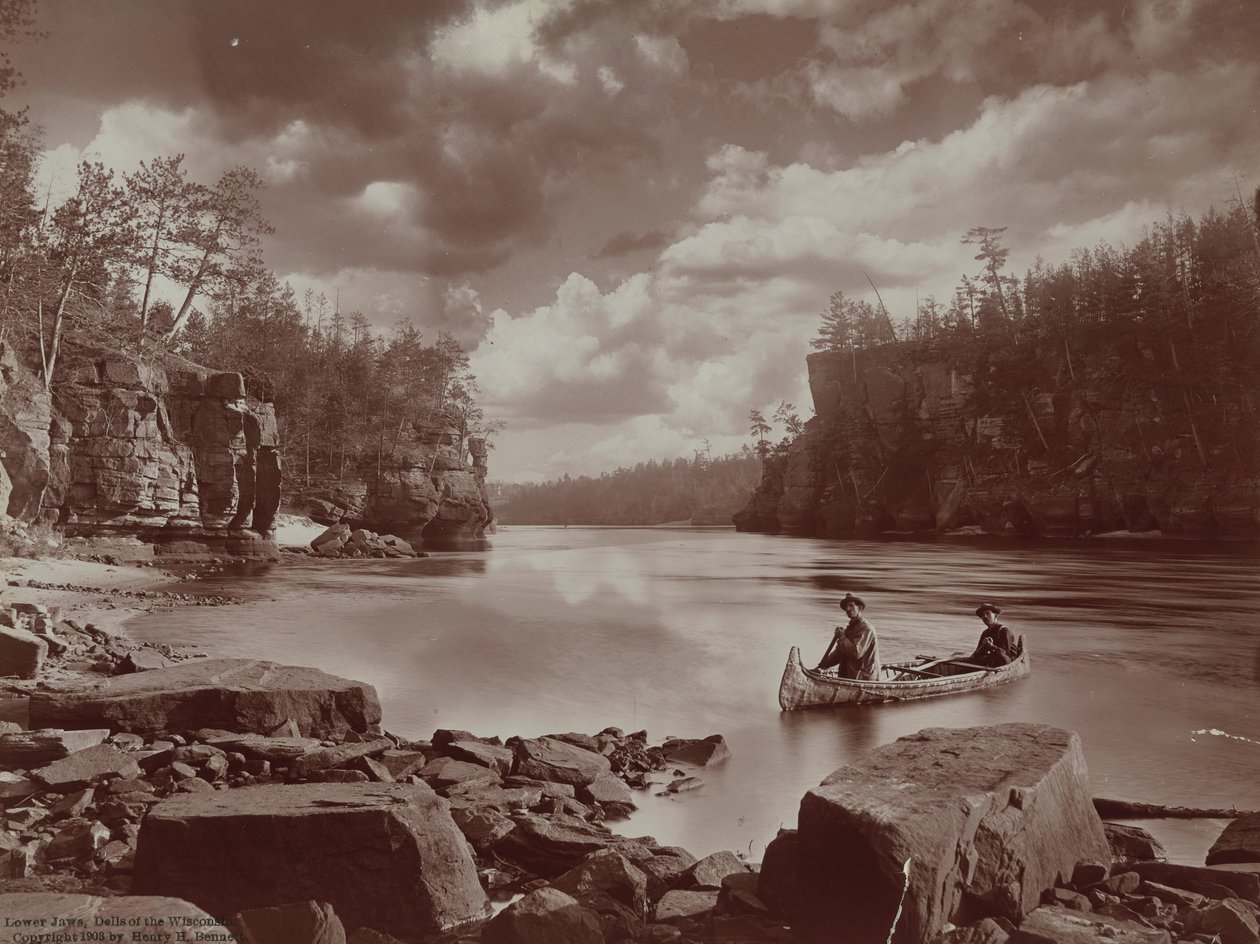 Lower Jaws, Dells of the Wisconsin, 1903 (foto) da Henry Hamilton Bennett