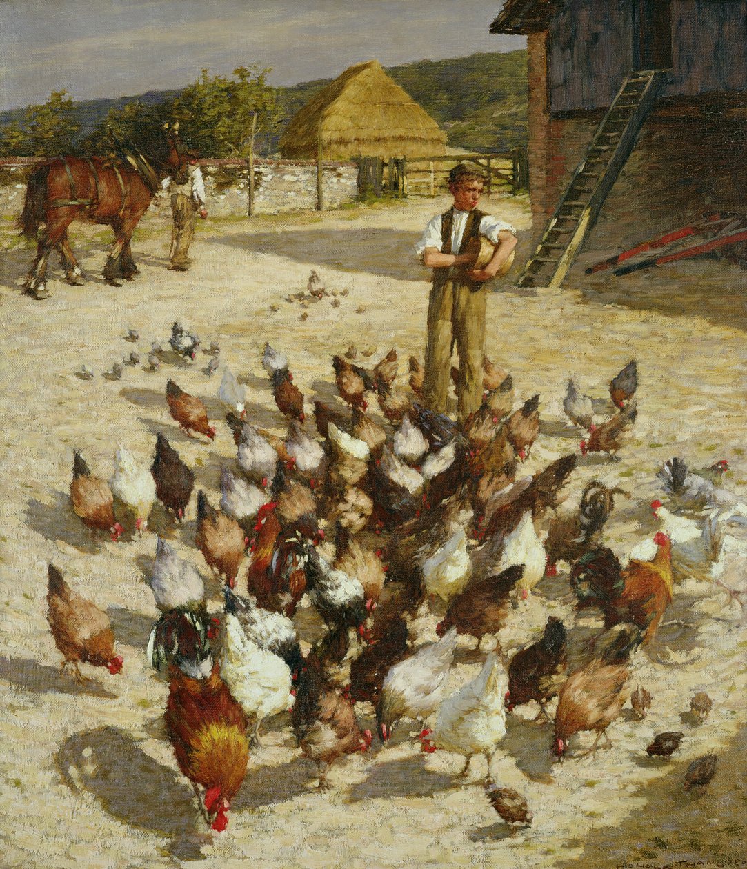 Una fattoria del Sussex da Henry Herbert La Thangue