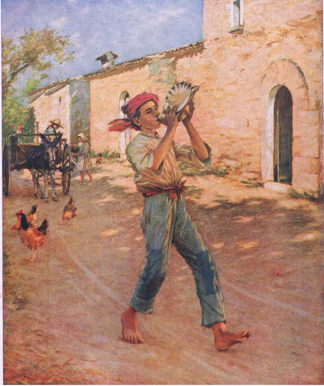 Pesci piangenti in Spagna, illustrazione da My Magazine, 1925 da Henry Herbert La Thangue