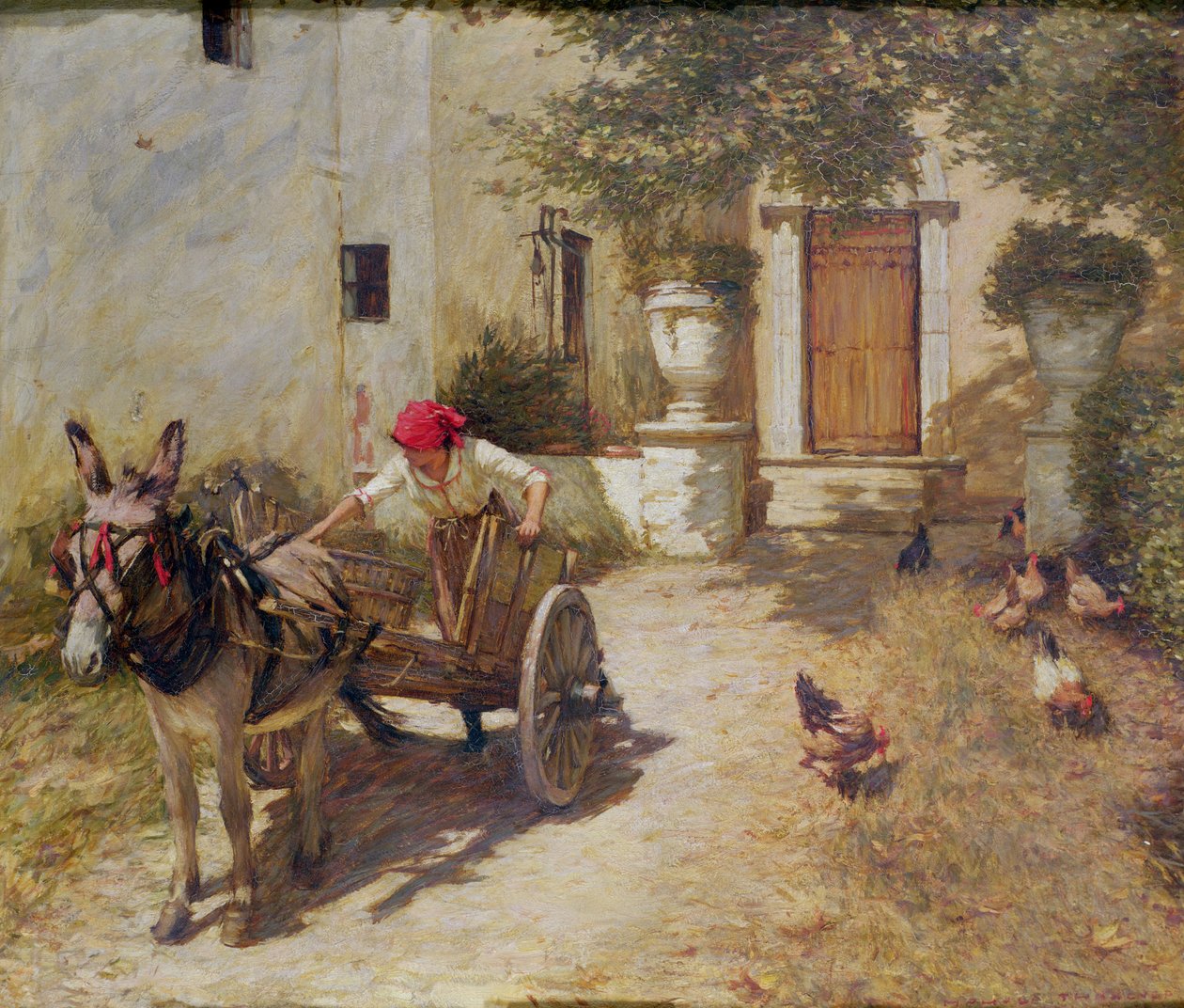 Scena di Fattoria, 1905 da Henry Herbert La Thangue