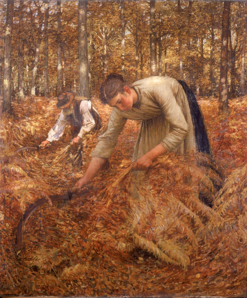 Raccolta di felci, c.1899 da Henry Herbert La Thangue