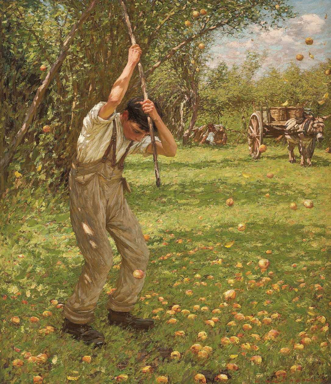 Scuotendo Mele da Sidro da Henry Herbert La Thangue