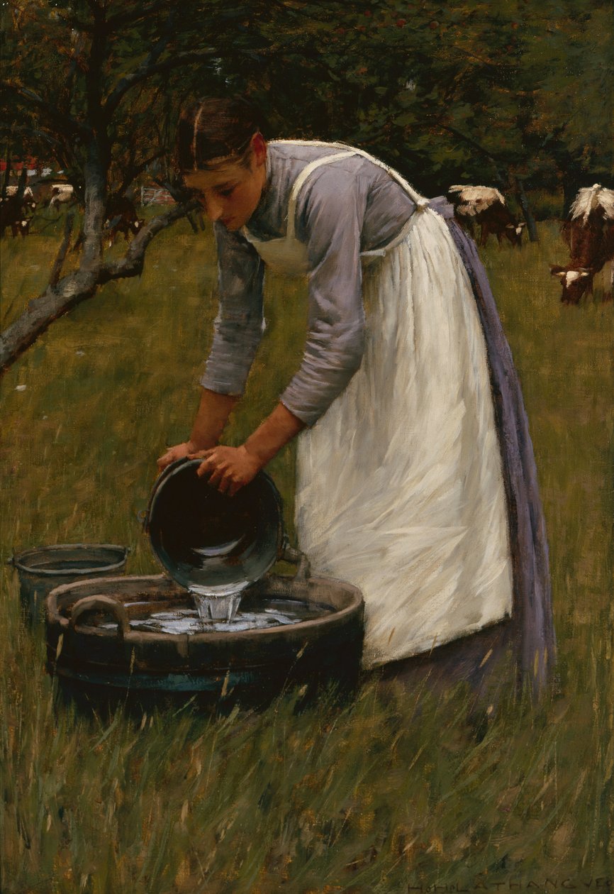 Abbeverando le Mucche da Henry Herbert La Thangue