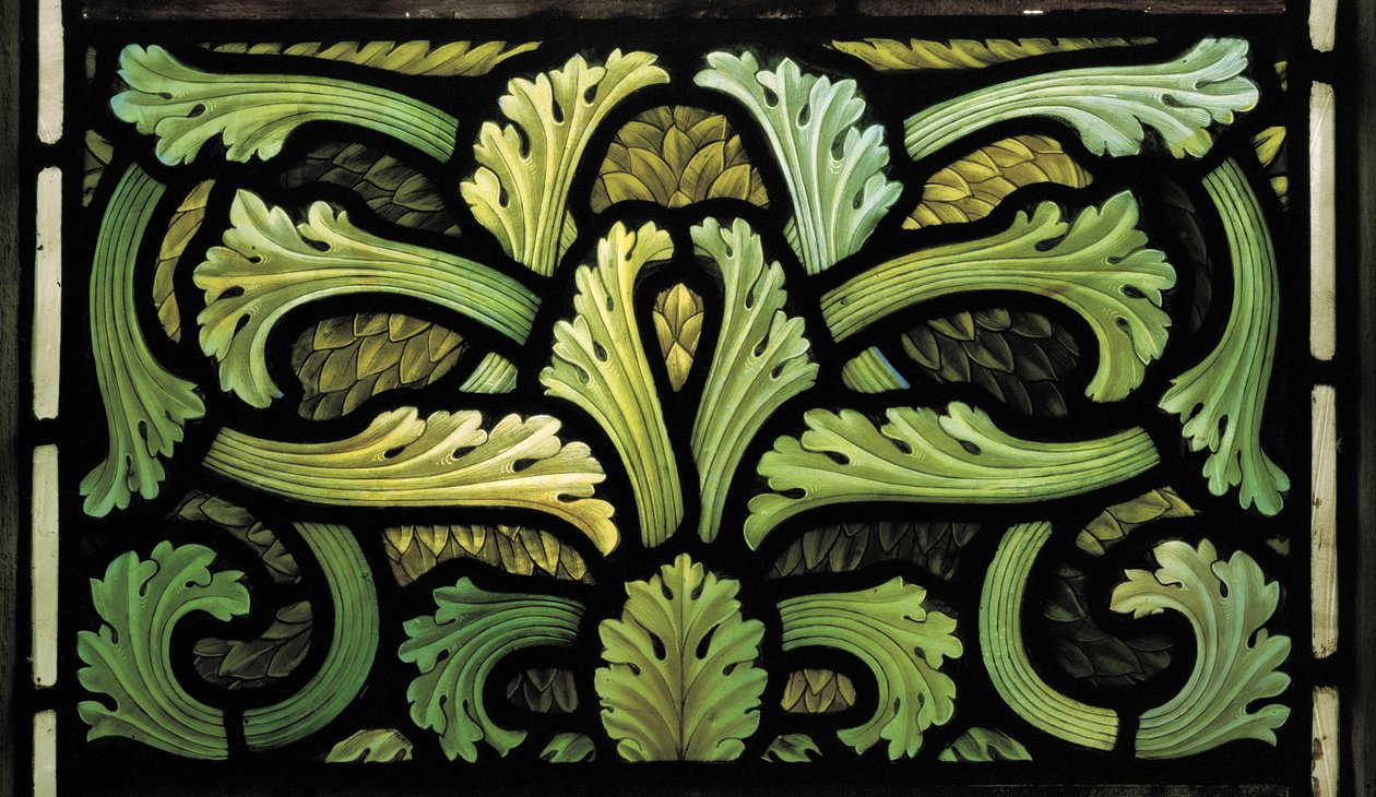 Motivo di Foliage, Finestra degli Angeli del Giudizio da Henry Holiday