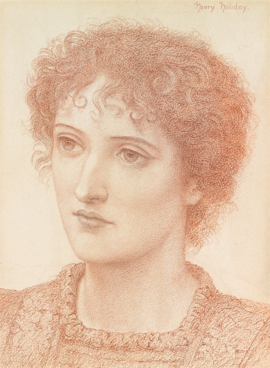 Studio di una giovane donna da Henry Holiday