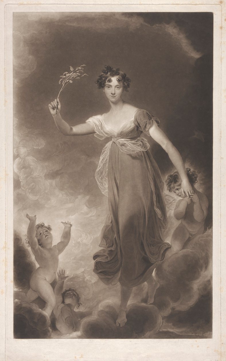 Lady Leicester come Speranza da Henry Hoppner Meyer