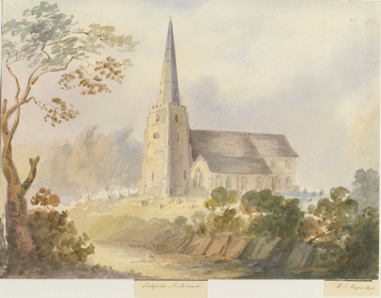 Lichfield - Chiesa di San Michele da Henry James Noyes