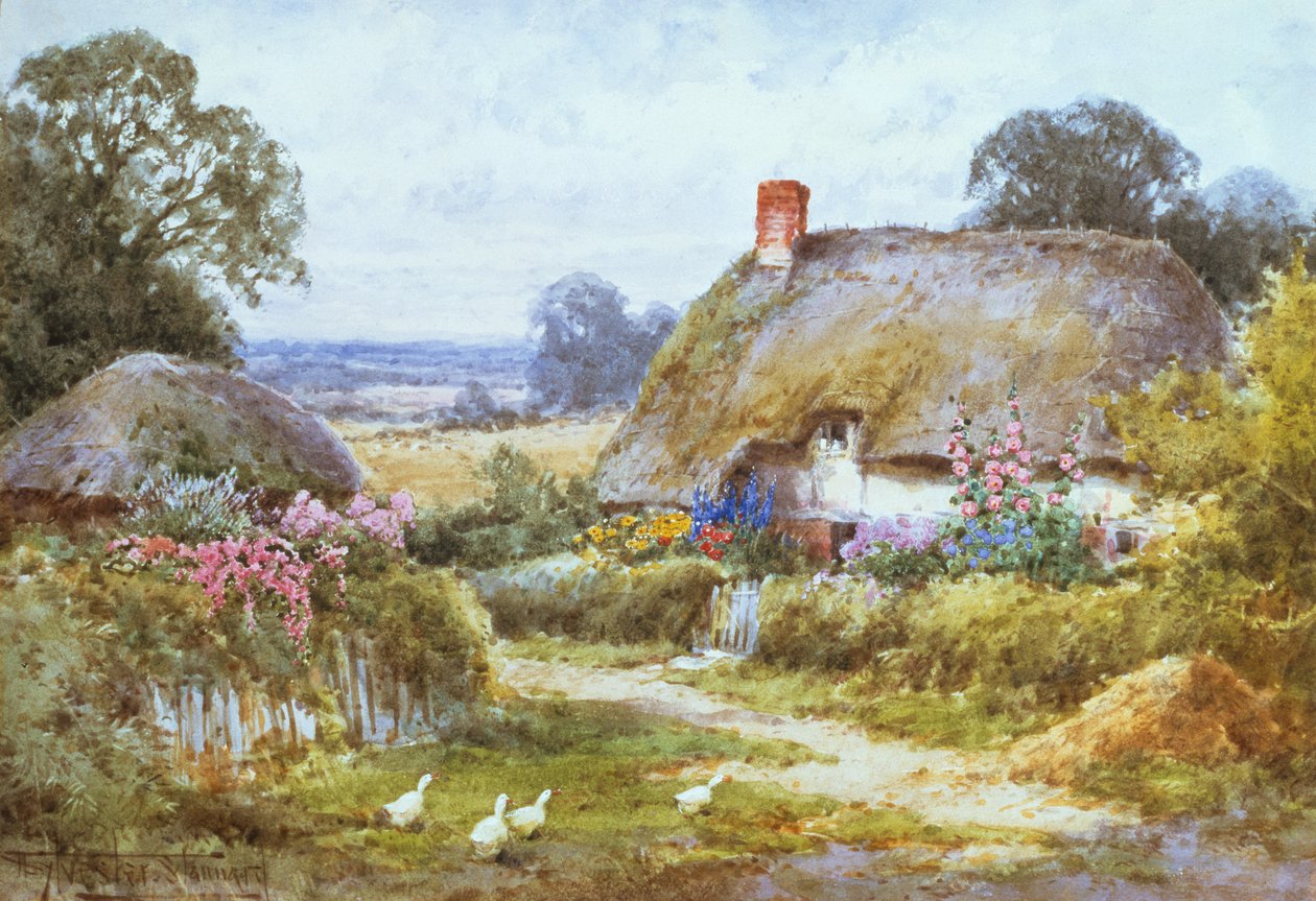 Un cottage in estate da Henry John Sylvester Stannard