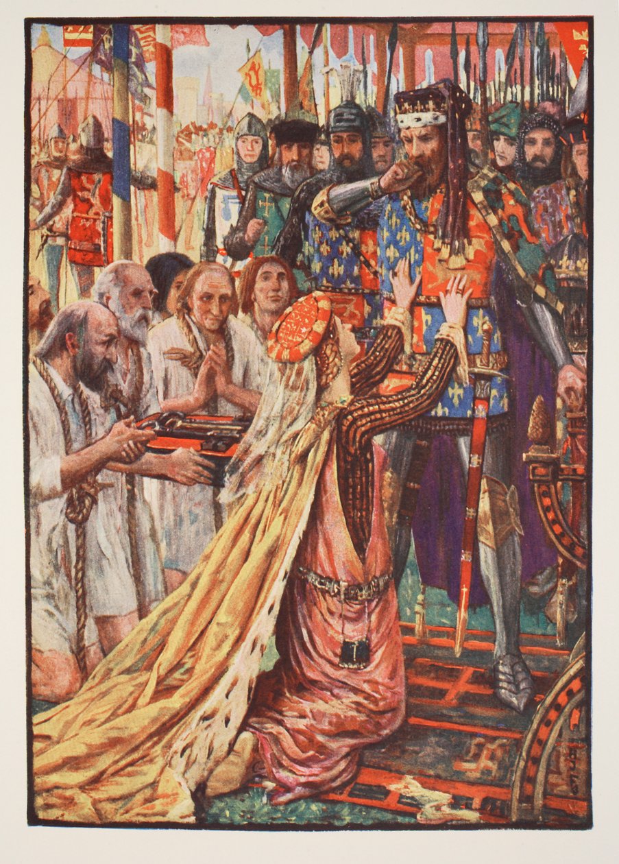 Edoardo III a Calais, illustrazione da 