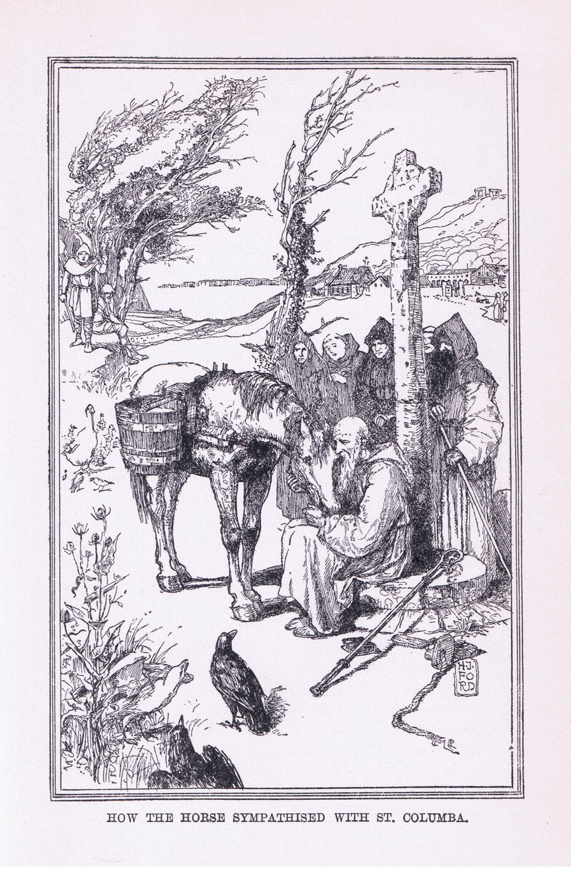 Come il cavallo simpatizzò con San Columba, 1912 da Henry Justice Ford