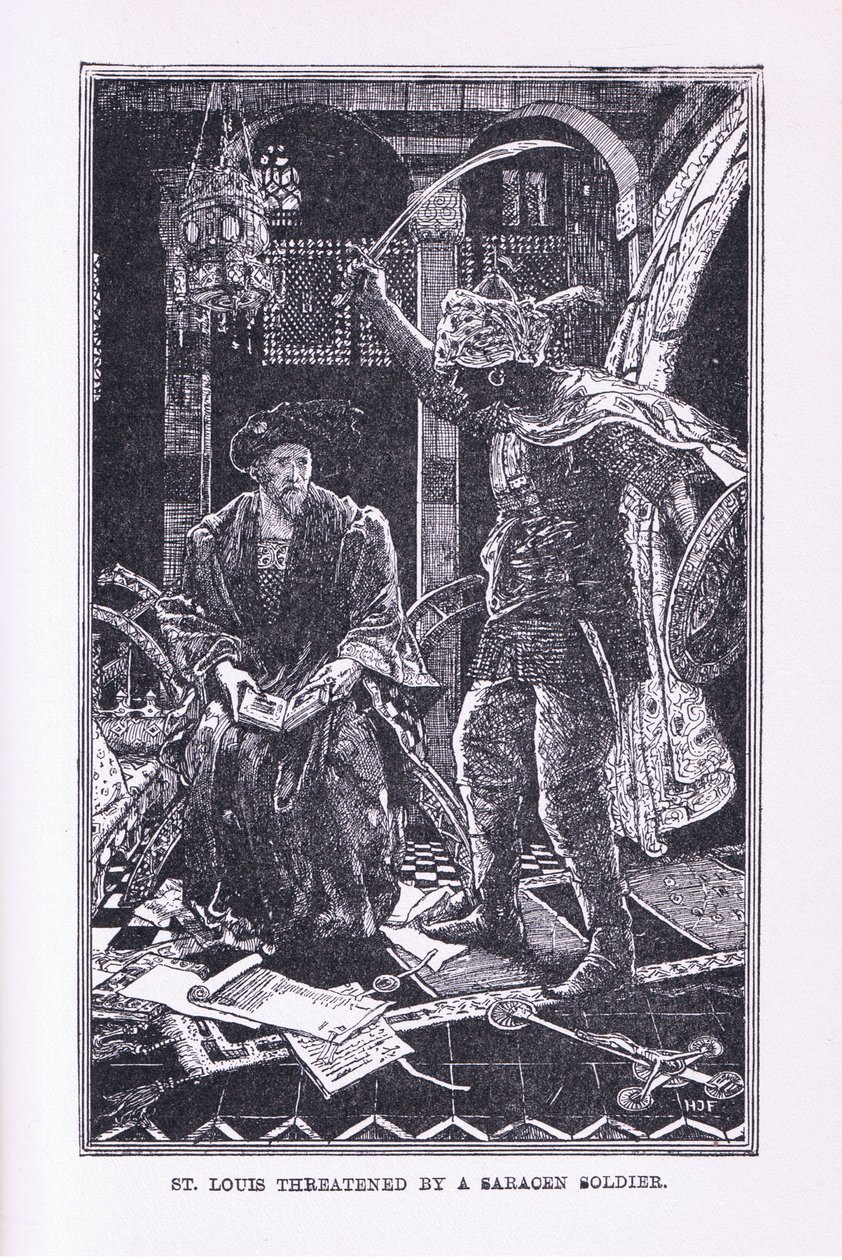 San Luigi minacciato dal soldato saraceno, 1912 da Henry Justice Ford