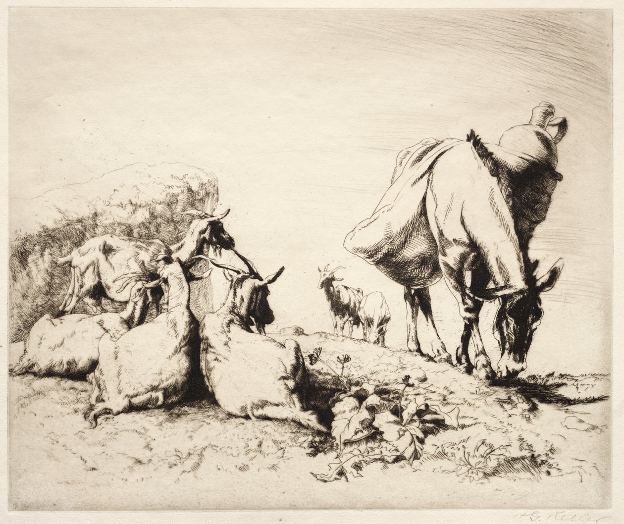 Un bordo della strada in Spagna da Henry Keller