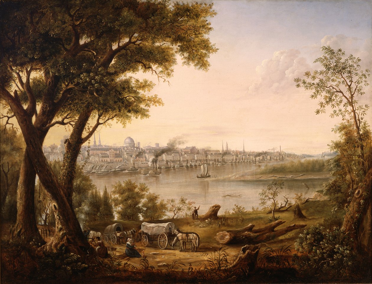 Saint Louis nel 1846 da Henry Lewis