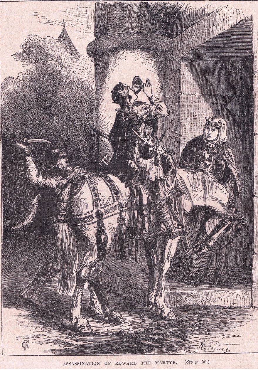 Assassinio di Edoardo il martire AD 979 da Henry Marriott Paget