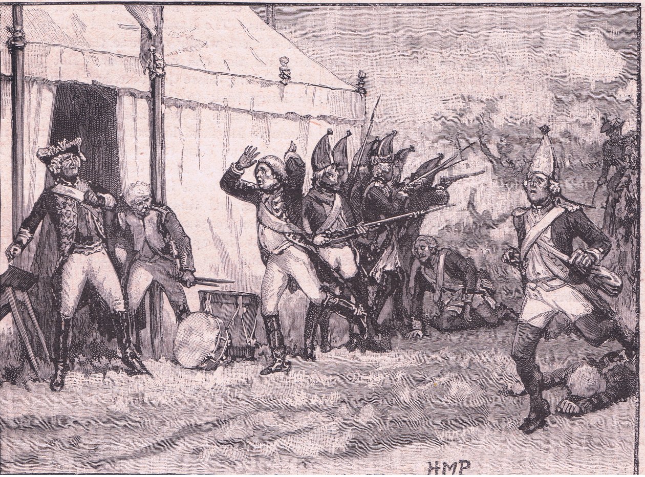 Sorpresa per Federico a Hochkirch AD 1758 da Henry Marriott Paget