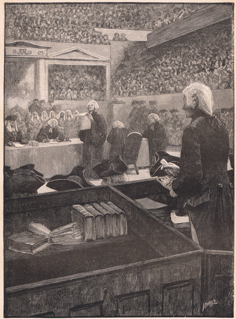 Il processo di Warren Hastings AD 1788 da Henry Marriott Paget