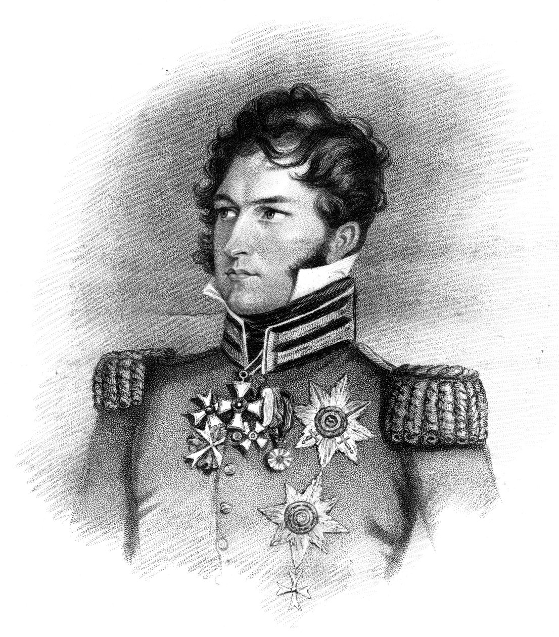 Principe Leopoldo Giorgio Cristiano Federico di Sassonia-Coburgo-Saalfeld, 1816 da Henry Meyer