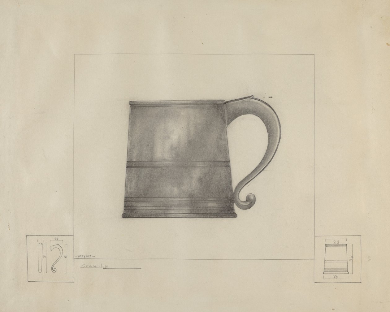 Boccale di peltro da Henry Meyers