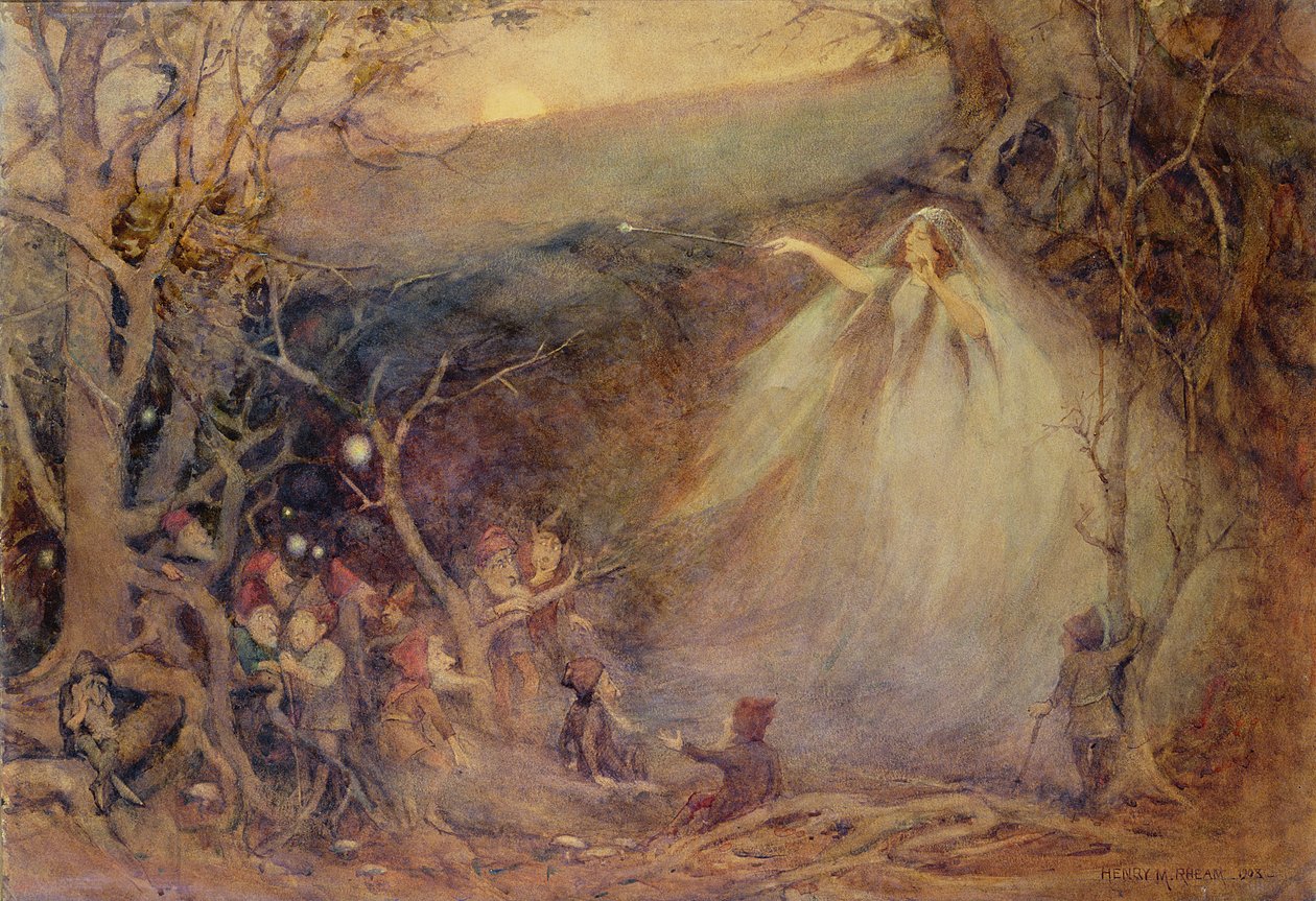 Regina Mab dal poema di Shelley da Henry Meynell Rheam