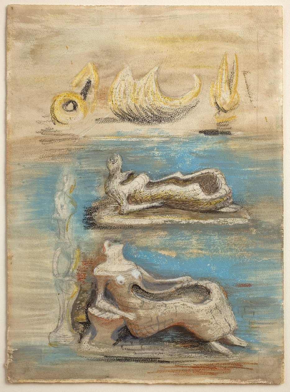 Una terra: le sue linee seguono la vita nella pietra da Henry Moore