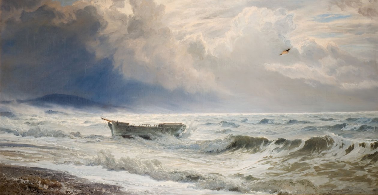 Mare agitato sulla costa, Cumberland da Henry Moore