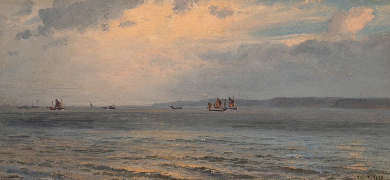 Paesaggio marino (olio su tela) da Henry Moore