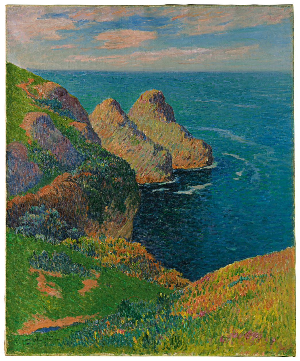 Le scogliere sul mare, 1895 da Henry Moret
