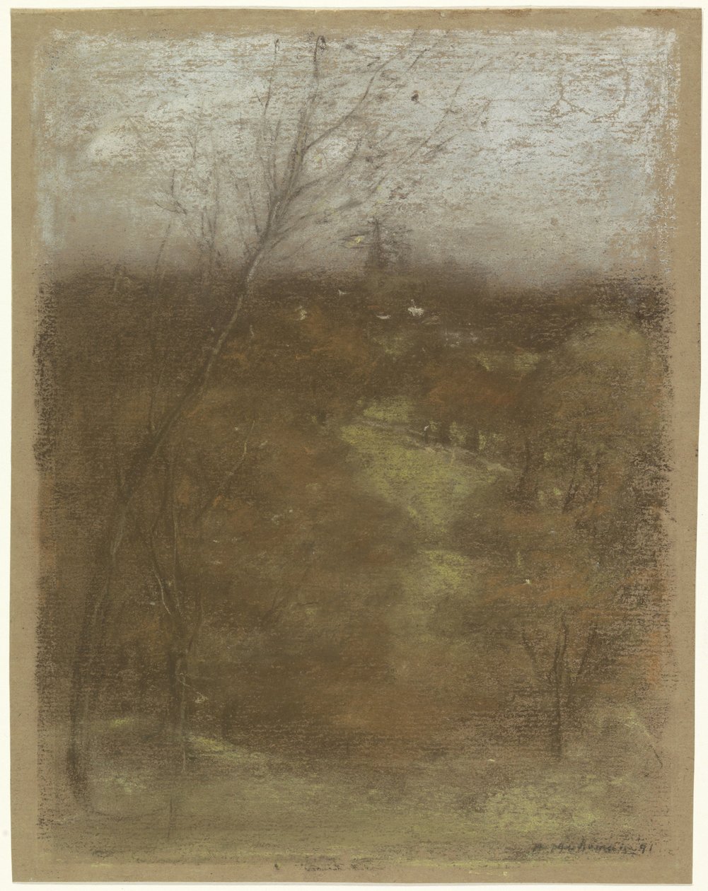 Veduta di una valle con un ruscello da Henry Muhrmann