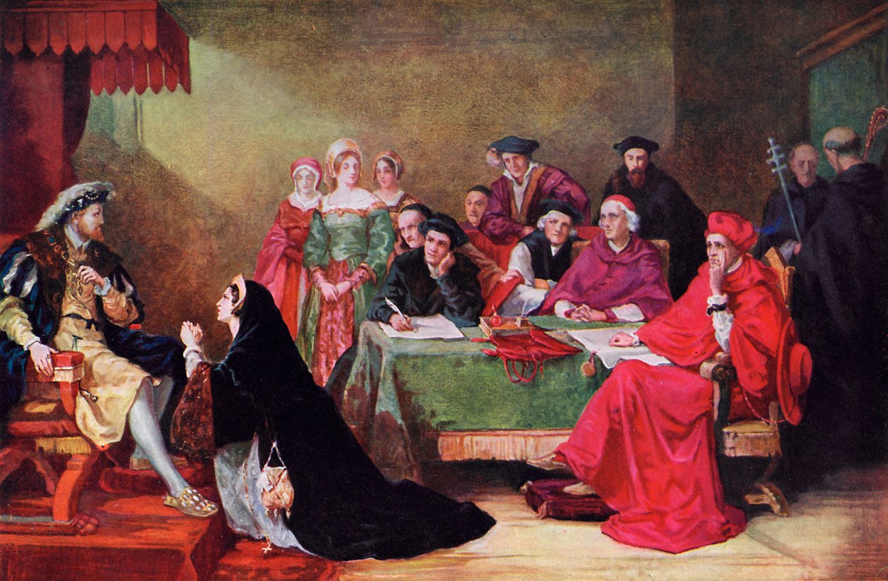 Il processo della regina Caterina, XIX secolo, c. 1920 da Henry Nelson O