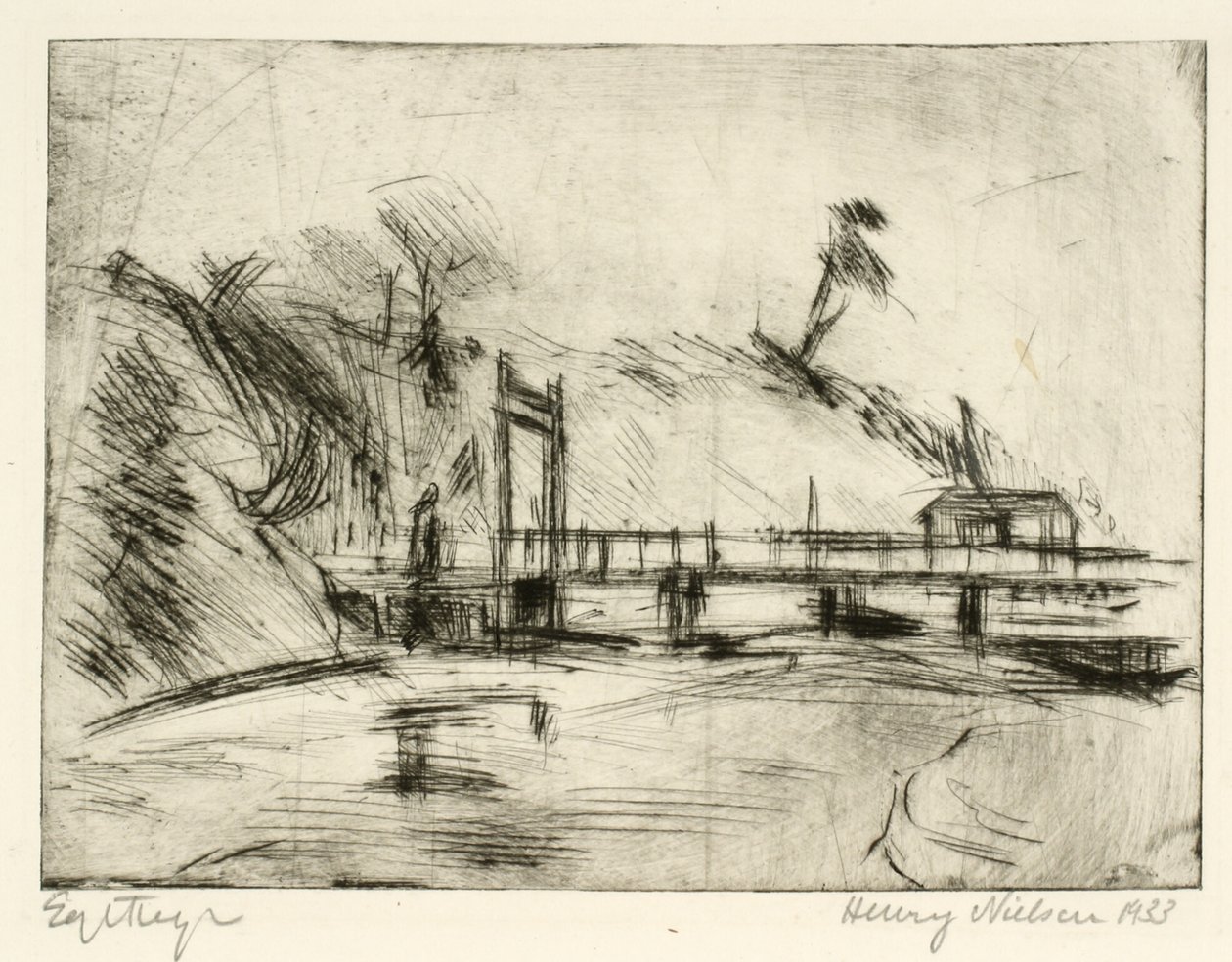 Ponte sopra il fossato della fortezza da Henry Nielsen