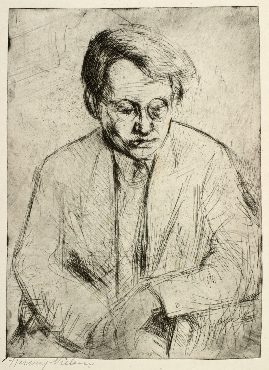 Uomo seduto da Henry Nielsen