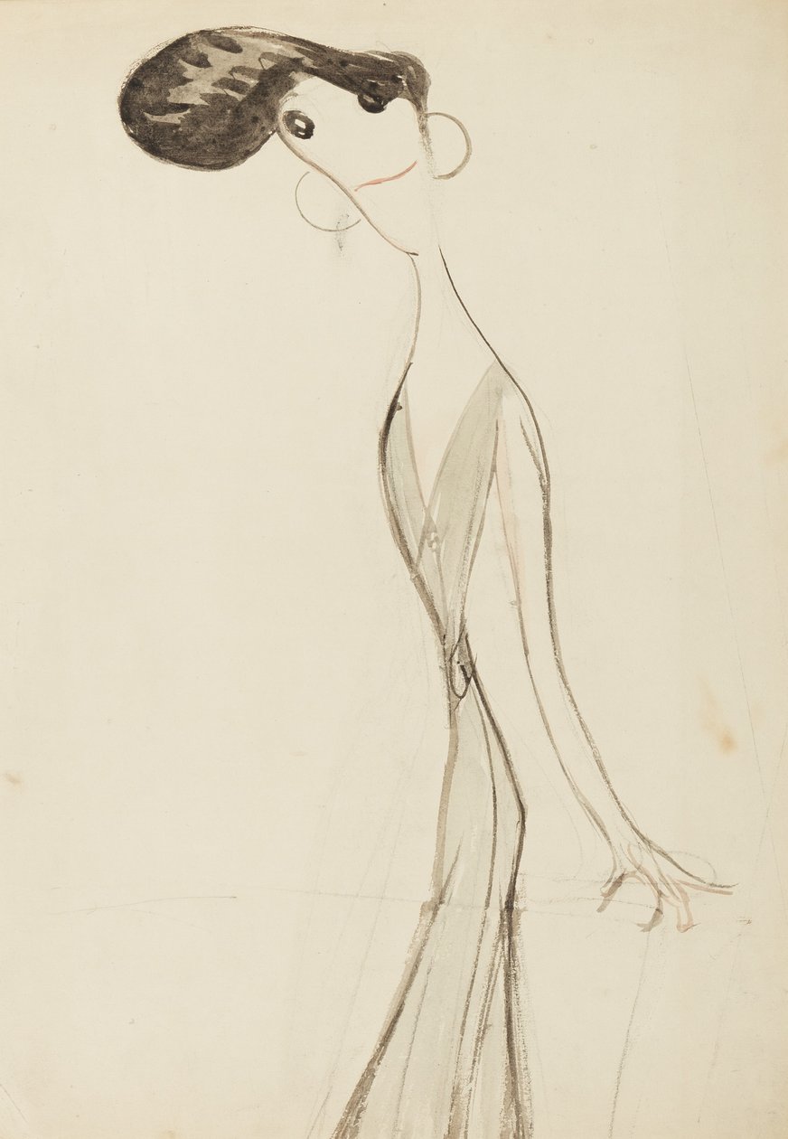 Irene Vanbrugh, studio per la serie Stelle del palcoscenico del music hall, c.1908 da Henry Ospovat