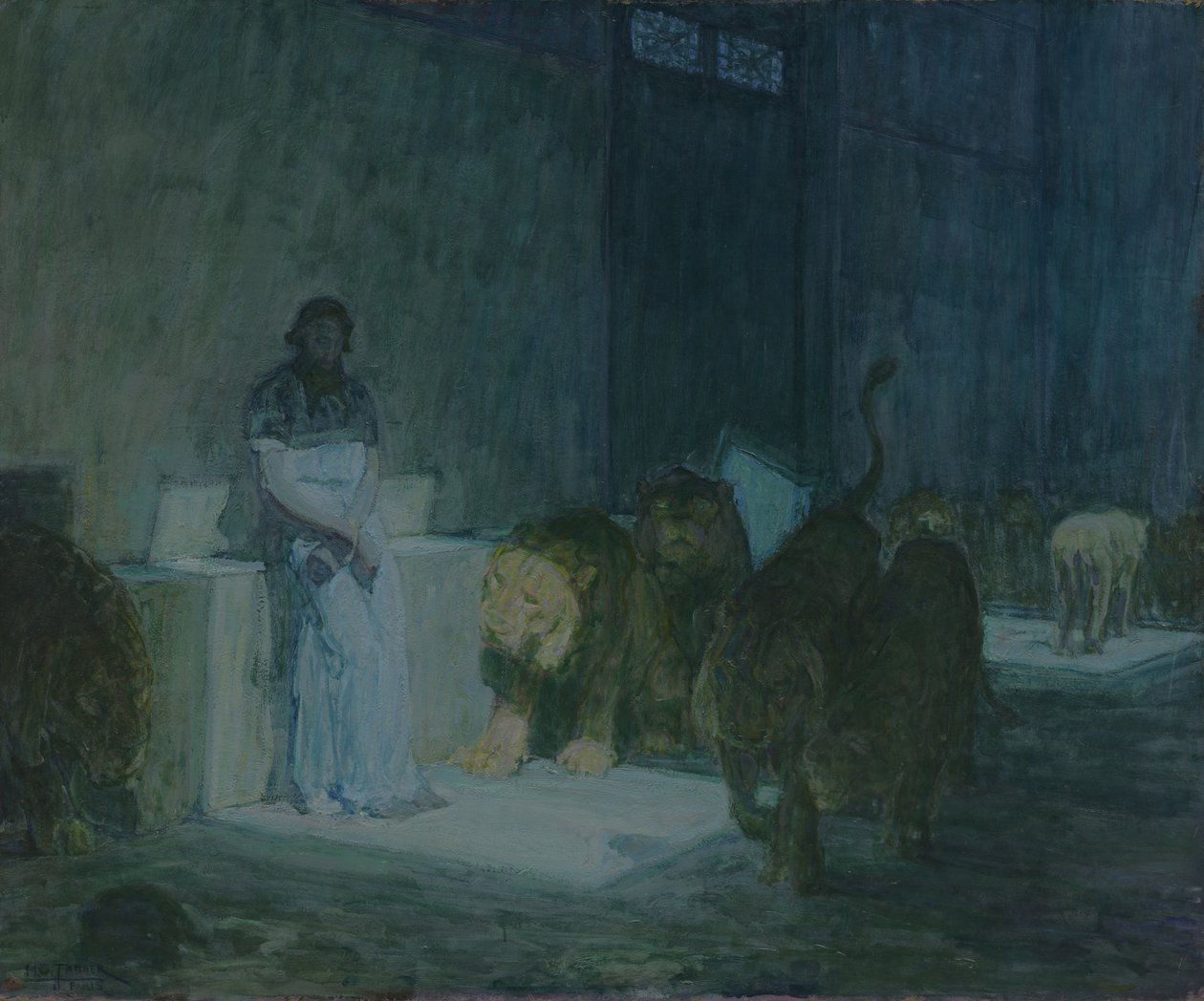 Daniele nella fossa dei leoni da Henry Ossawa Tanner