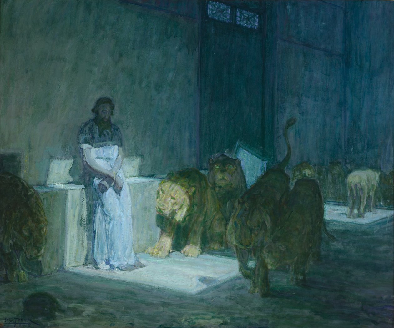 Daniele nella fossa dei leoni, 1907-18 da Henry Ossawa Tanner
