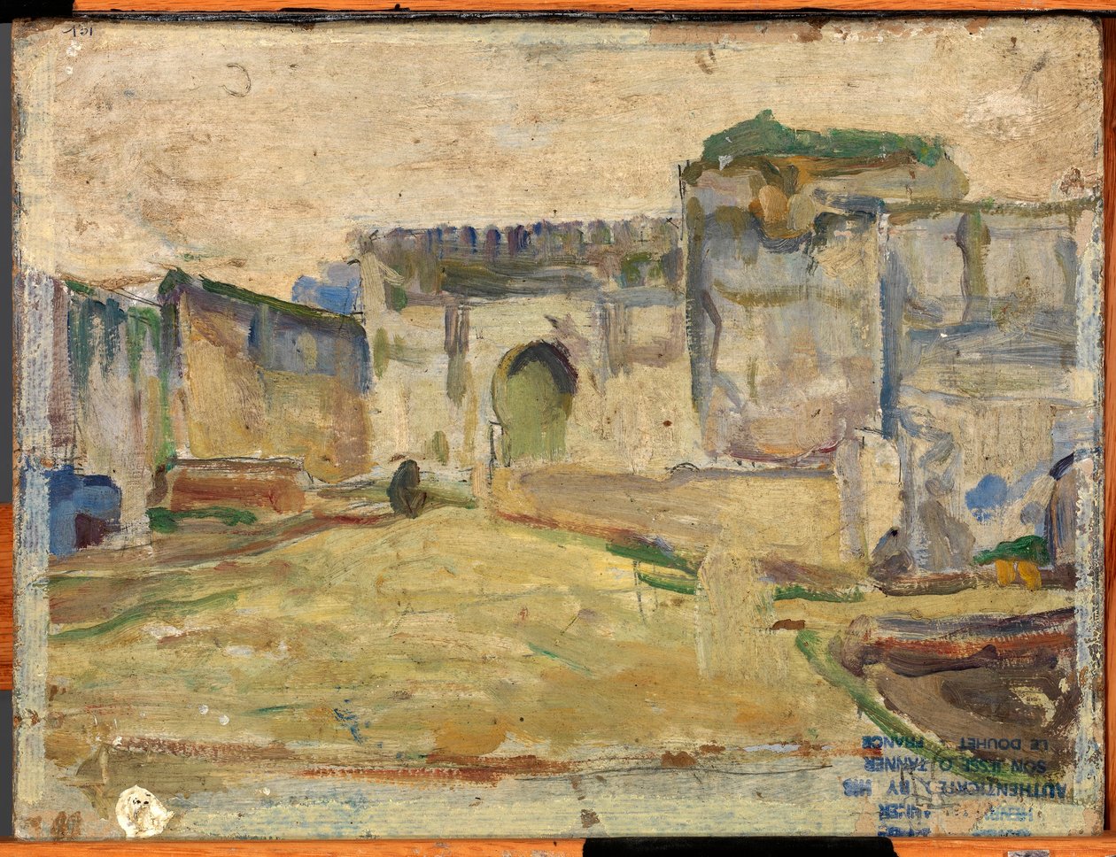 Scena di strada, Tangeri (Architettura merlata) da Henry Ossawa Tanner