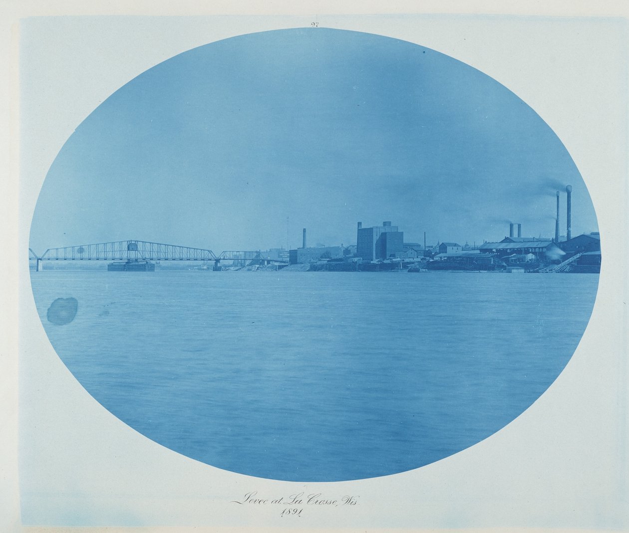 Argine a La Crosse, Wis. 1891 (foto) da Henry Peter Bosse