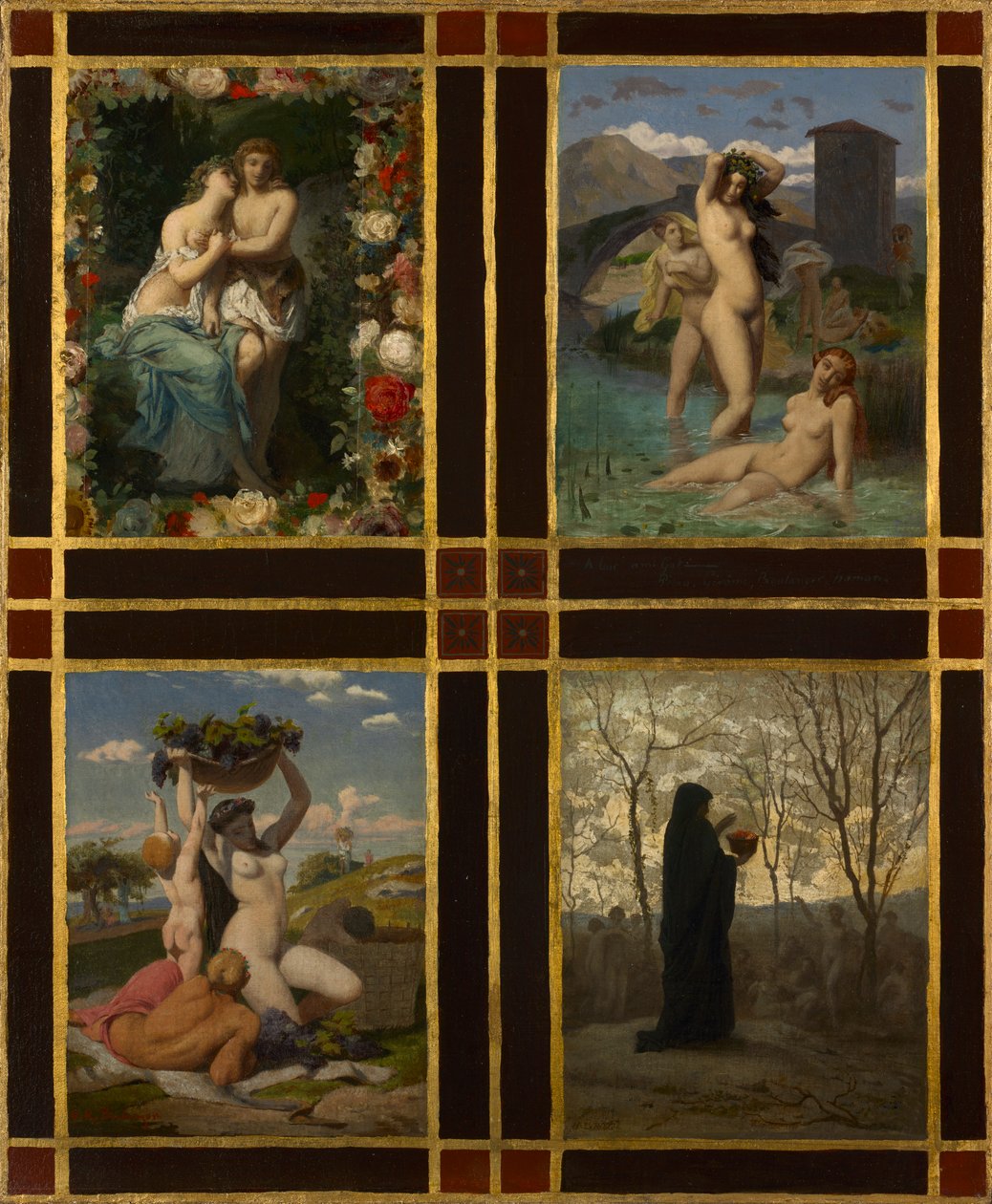 Le quattro stagioni, 1850 da Henry Picou