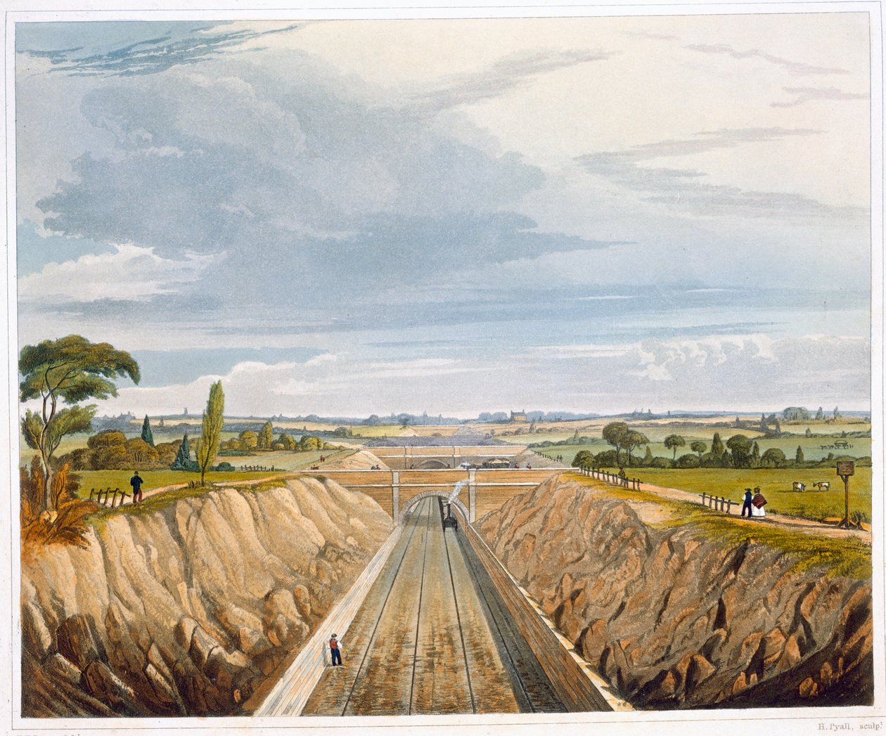Vicino a Liverpool, Guardando Verso Manchester, Ferrovia di Liverpool e Manchester da Henry Pyall